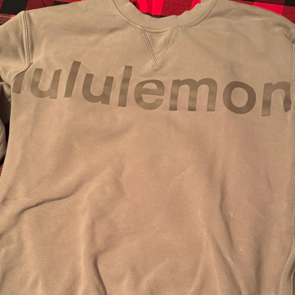 lululemon athletica Gray Crew Neck Sweater